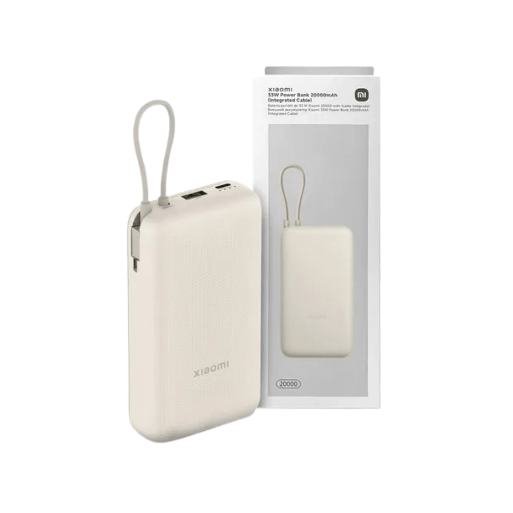 XIAOMI CARGADOR PORTATIL POWER BANK 20000mAh BEIGE 33W